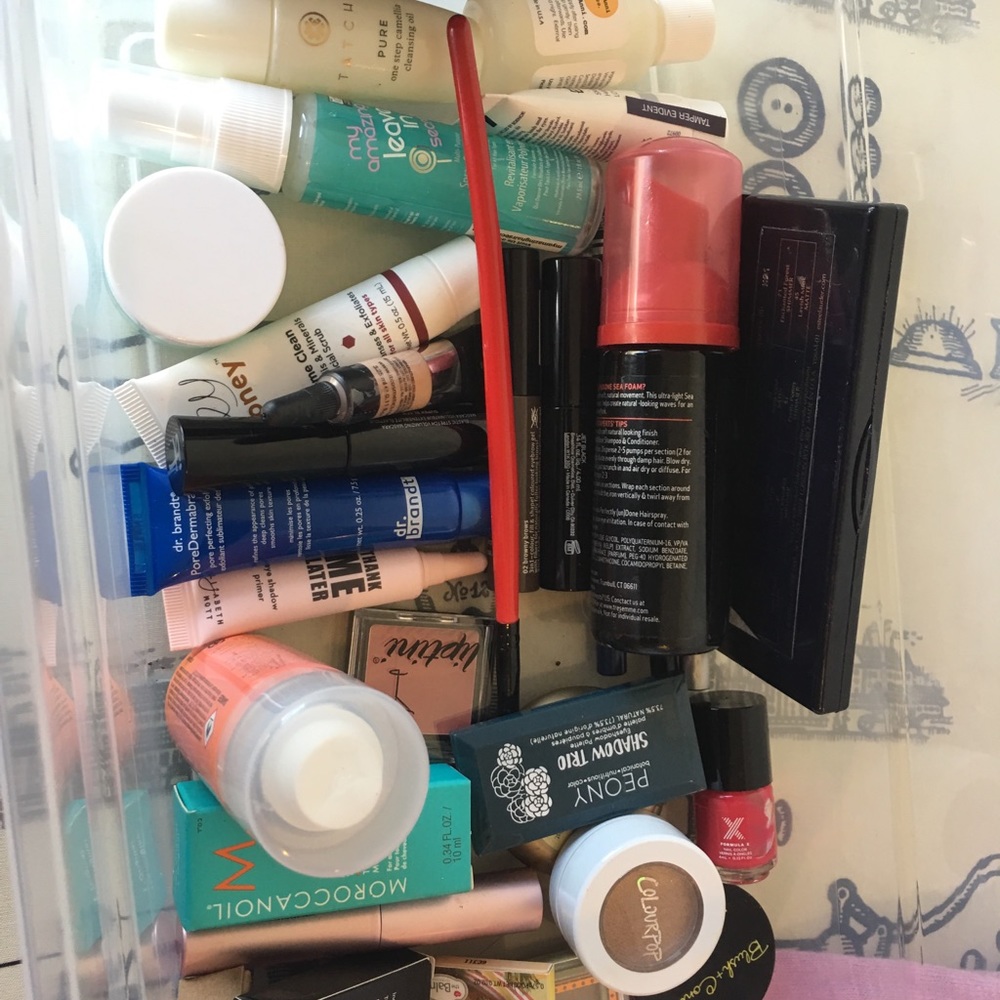 Lots of makeup